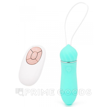 Вибропуля с пультом ДУ LiLi бирюзовая от sex shop primegoods фото 2