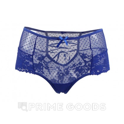 Трусики на высокой посадке Lace Strappy синие (размер XS-S) от sex shop primegoods фото 4