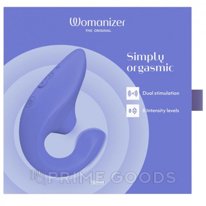 Бесконтактный клиторальный стимулятор Womanizer Blend, голубой от sex shop primegoods фото 3