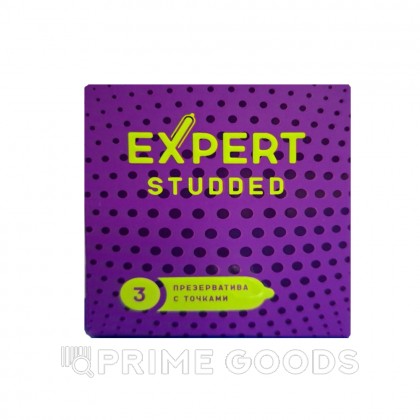 Презервативы EXPERT STUDDED № 3 (облегающие, точечные), 3 шт. от sex shop primegoods
