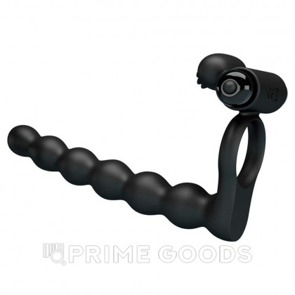 Эрекционное кольцо с вибропулей и анальным стимулятором от sex shop primegoods