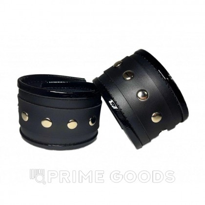 Наручники из эко-кожи черные от sex shop primegoods фото 2