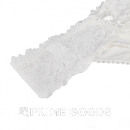 Трусики танга Sexy Floral Lace белые (размер XS-S) от sex shop primegoods фото 4