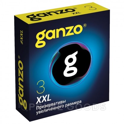 Презервативы увеличенного размера Ganzo XXL, Black Edition 3 шт. от sex shop primegoods