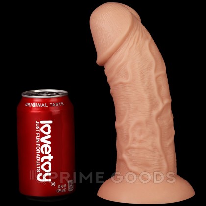 Фаллоимитатор на присоске Realistic Curved Dildo (24 см) от sex shop primegoods фото 5