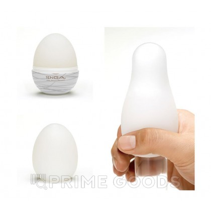 Tenga Easy Beat Egg Silky II Яйцо-мастурбатор, 6х5 см Белый от sex shop primegoods фото 3