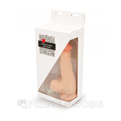Пикантные Штучки - фаллоимитатор с ротацией, 22х3.5 см Телесный от sex shop primegoods фото 2