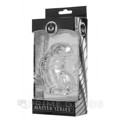 Насадка для ограничения эрекции Master Series, прозрачный, 10 см от sex shop primegoods фото 3