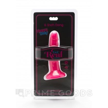 Гладкий фаллоимитатор на присоске Happy Dicks - 15 см Голубой от sex shop primegoods фото 4