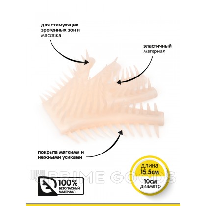 Браззерс - перчатка для стимуляции, 15.5х10 см. Прозрачный от sex shop primegoods фото 2