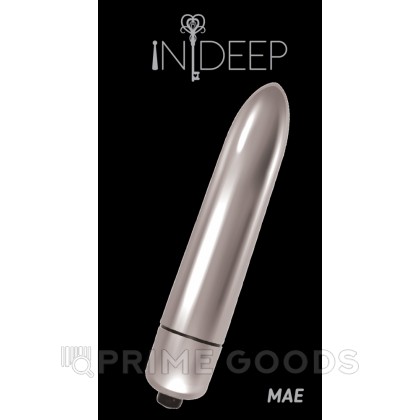 Вибропуля Indeep Mae, 9 см Серебристый от sex shop primegoods фото 2