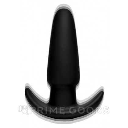 Анальная пробка с вибрацией XR Brands KineticThumping 7X Medium Anal Plug, черный, 13.3х4 см от sex shop primegoods фото 2