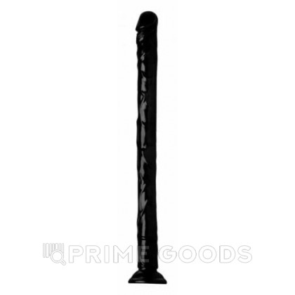 Огромный реалистик Hosed Realistic Anal Dildo, черный, 50.8х4.4 см от sex shop primegoods фото 3