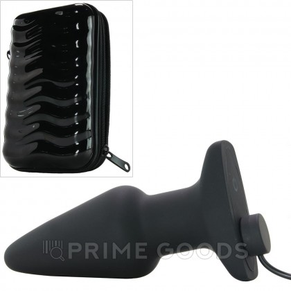Анальная пробка с эффектом римминга Rimmers Model R Smooth Rimming Plug with Remote, черный, 14.2х4.8 см от sex shop primegoods фото 5