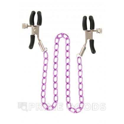 Зажимы для сосков Nipple Chain Metal Фиолетовый от sex shop primegoods