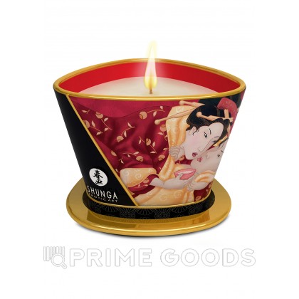 Ароматизированная массажная свечка Massage Candle (Shunga), 170 мл. Зелёный чай от sex shop primegoods