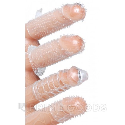 Набор насадок на член Pleasured Penis, прозрачные, 10 см от sex shop primegoods фото 2