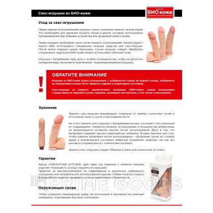 Фаллоимитатор с пультом, 21 см - Пикантные Штучки Телесный от sex shop primegoods фото 5