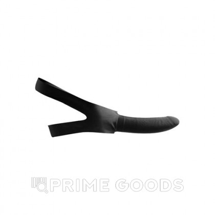 Страпон Face Fuk Strap On Mouth Gag, черный, 14 см от sex shop primegoods фото 2