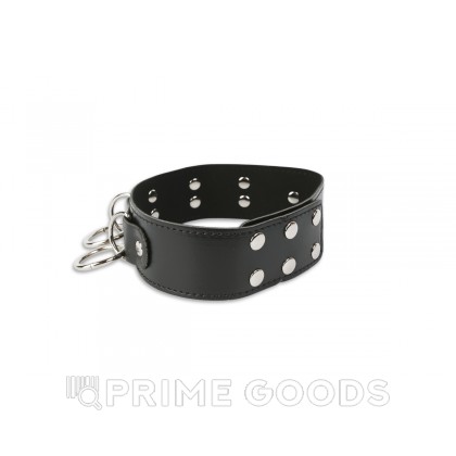 Брутальный ошейник с кольцами от sex shop primegoods фото 2