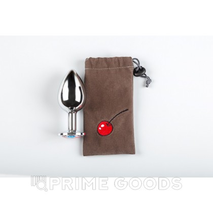 Большая анальная пробка с флагом США, 4 см Серебристый от sex shop primegoods фото 2