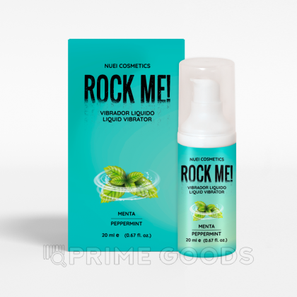 Жидкий вибратор Nuei ROCK ME! мята, 20 мл от sex shop primegoods фото 2