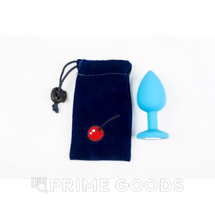 Маленькая силиконовая пробка с кристаллом, 7,5 см Бриллиант от sex shop primegoods фото 6