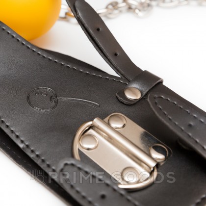 Кляп-шарик с поводком - Пикантные штучки Черный от sex shop primegoods фото 6