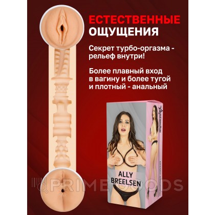 Двухсторонний мастурбатор ФлешНаш Элли Брилсен 2.0, 22х8 см от sex shop primegoods фото 7