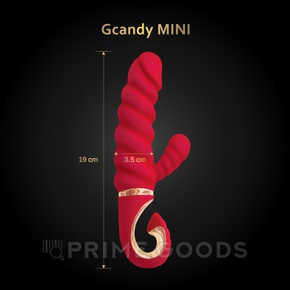 Gvibe Gcandy Mini - Витой вибратор с клиторальным стимулятором, 19х3.5 см от sex shop primegoods фото 6