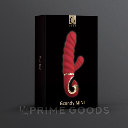 Gvibe Gcandy Mini - Витой вибратор с клиторальным стимулятором, 19х3.5 см от sex shop primegoods фото 2