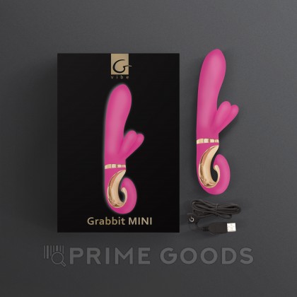 Gvibe Grabbit Mini - Уменьшенный вибратор для клитора и точки G с тремя моторами, 19х3.5 см от sex shop primegoods фото 4