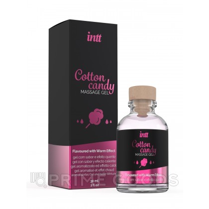 Intt Cotton Candy Massage Gel - Съедобный гель для интимного массажа, 30 мл (сахарная вата) от sex shop primegoods