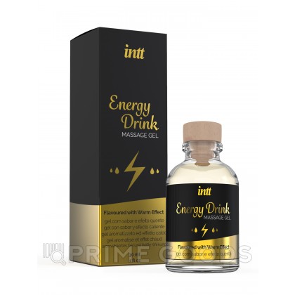 Intt Energy Drink Massage Gel - Съедобный массажный гель для интимных зон, 30 мл от sex shop primegoods