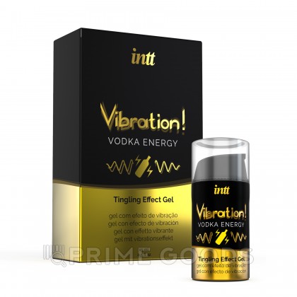 Возбуждающий гель с эффектом вибрации Vibration! Vodka energy (15 мл.) от INTT от sex shop primegoods