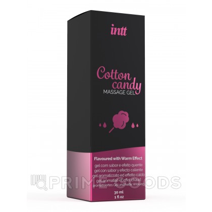 Intt Cotton Candy Massage Gel - Съедобный гель для интимного массажа, 30 мл (сахарная вата) от sex shop primegoods фото 8