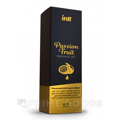 Intt Passion Fruit Massage Gel - Съедобный гель для интимного массажа, 30 мл (маракуйя) от sex shop primegoods фото 7