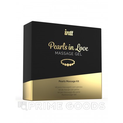 Intt Pearls in Love - набор для интимного массажа с жемчужным ожерельем, 15 мл от sex shop primegoods фото 6