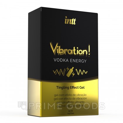 Возбуждающий гель с эффектом вибрации Vibration! Vodka energy (15 мл.) от INTT от sex shop primegoods фото 8