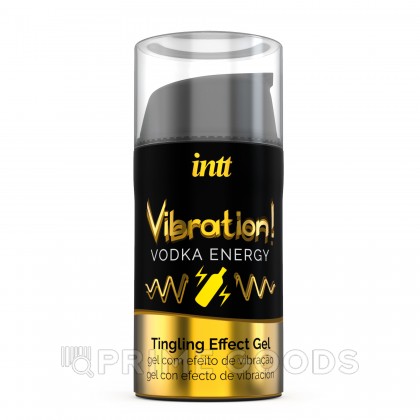 Возбуждающий гель с эффектом вибрации Vibration! Vodka energy (15 мл.) от INTT от sex shop primegoods фото 7