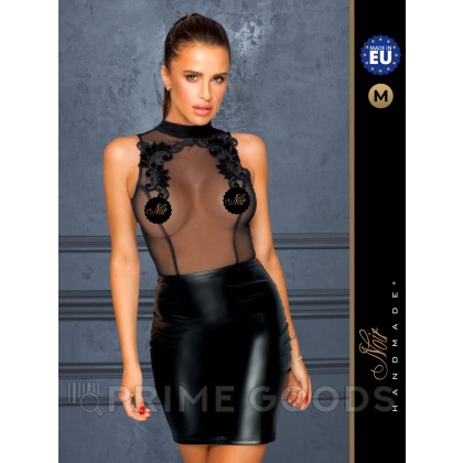 Платье с тонкой вышивкой Noir Handmade, черный, M  от sex shop primegoods фото 6