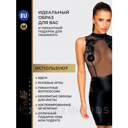 Платье с тонкой вышивкой Noir Handmade, черный, M  от sex shop primegoods фото 7