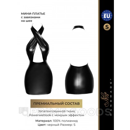 Мини-платье с завязками Noir Handmade, черный, S от sex shop primegoods фото 5