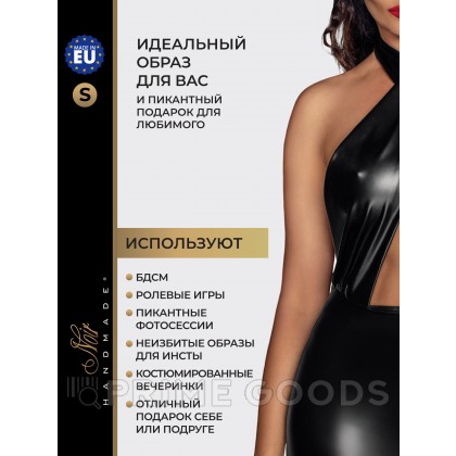 Мини-платье с завязками Noir Handmade, черный, S от sex shop primegoods фото 7