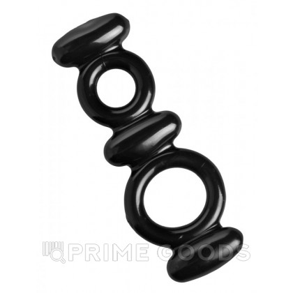 Эрекционное кольцо Dual Stretch - Trinity Vibes Черный от sex shop primegoods