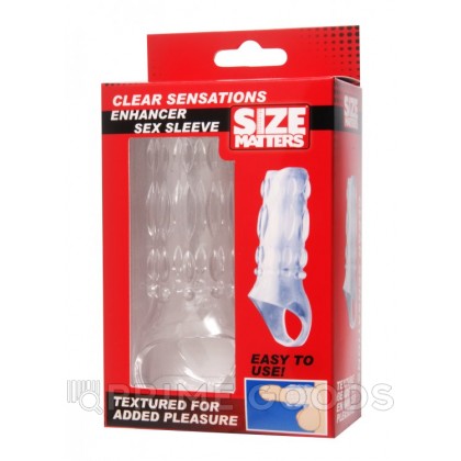 Насадка Clear Sensations Size Matters, прозрачный, 11,5 см от sex shop primegoods фото 3