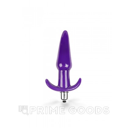 Браззерс - анатомическая анальная пробка, 14х3 см Фиолетовый от sex shop primegoods