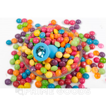 Маленькая силиконовая пробка с кристаллом, 7,5 см Бриллиант от sex shop primegoods фото 3