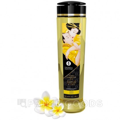Shunga Serenity - массажное масло с ароматом монои, 240 мл. Монои от sex shop primegoods