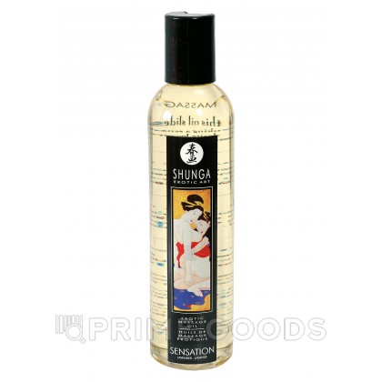 Массажное масло лавандовое Shunga Massage Oil Sensation, 250 мл Лаванда от sex shop primegoods